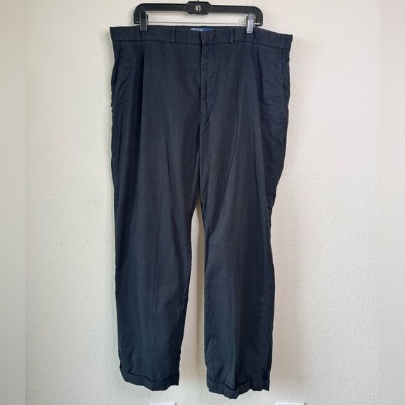 Polo Ralph Lauren Men’s 40x32 Black Prospect Pants Cropped Cuffed Hem 28” inseam - Picture 1 of 7